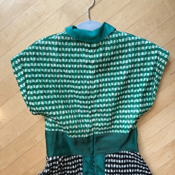 Anthropologie checkered  maxi dress,  0,  GD1205 - Picture 3 of 3